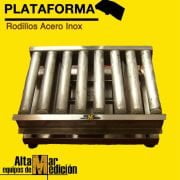 Plataforma Transportadora de rodillos En Acero Inoxidable